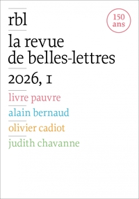 LA REVUE DE BELLES LETTRES, 2026,1