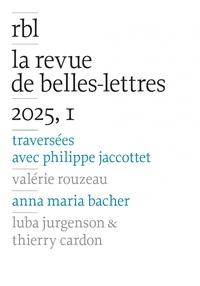REVUE DE BELLES-LETTRES, 2025, 1
