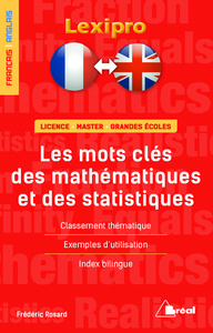 Les mots-clés des mathématiques et des statistiques (français/anglais)