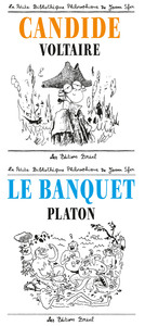 LE BANQUET DE PLATON ET CANDIDE DE VOLTAIRE PAR JOAN SFAR - PACK