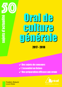 Oral de culture générale 2017-2018