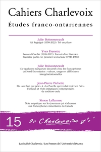 Cahiers Charlevoix 15