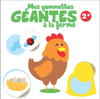 2+ coq mes gommettes géantes à la ferme