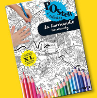 LA NORMANDIE POSTER COLORIAGE