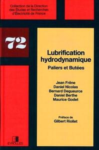 LUBRIFICATION HYDRODYNAMIQUE - PALIERS ET BUTEES