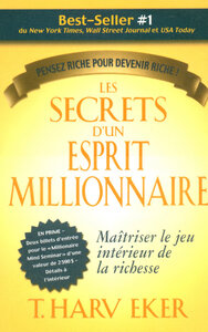 LES SECRETS D'UN ESPRIT MILLIONNAIRE - MAITRISER LE JEU INTERIEUR DE LA RICHESSE - PENSER RICHE POUR