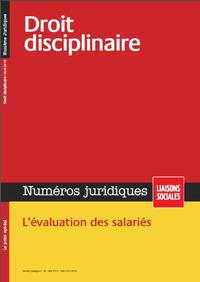 DROIT DISCIPLINAIRE - L'EVALUATION DES SALARIES.