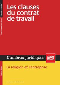 Les clauses du contrat de travail - Mars 2015