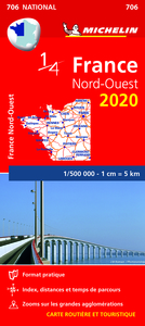 Carte Nationale France Nord-Ouest 2020