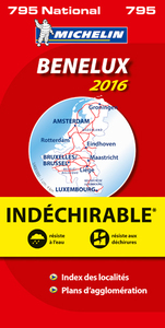 CARTE NATIONALE 795 BENELUX INDECHIRABLE 2016