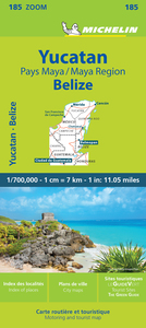 CARTE ZOOM 185 YUCATAN ET PAYS MAYA