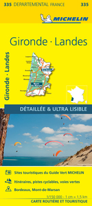 Carte Départementale Gironde, Landes