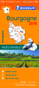 Carte Régionale Bourgogne 2018