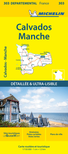 Carte Départementale Calvados, Manche