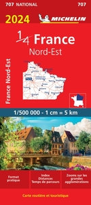 CARTE NATIONALE FRANCE NORD-EST 2024