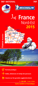 CARTE NATIONALE 707 FRANCE NORD-EST 2015