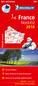 CARTE NATIONALE 707 FRANCE NORD-EST 2016