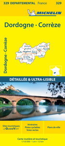 Carte Départementale Dordogne, Corrèze