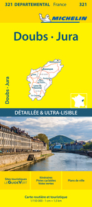 Carte Départementale Doubs, Jura