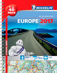 EUROPE 2017 - ATLAS ROUTIER E TOURISTIQUE (A4-SPIRALE)