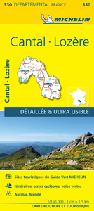 Carte Départementale Cantal, Lozère