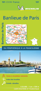 Carte Zoom Banlieue de Paris