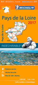 CARTE REGIONALE 517 PAYS DE LA LOIRE 2017