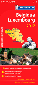 CARTE NATIONALE 716 BELGIQUE LUXEMBOURG 2017