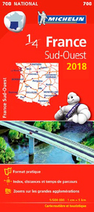 CARTE NATIONALE 708 FRANCE SUD-OUEST 2018