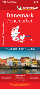 Carte Nationale Danemark / Denemarken