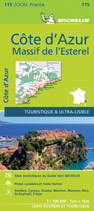 Carte Zoom Côte d'Azur, Massif de l'Esterel