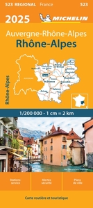 Carte Régionale Rhône-Alpes 2025