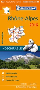 CARTE REGIONALE 523 RHONE ALPES HR 2016