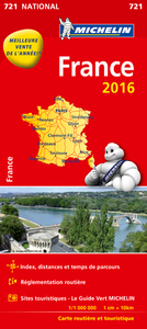 CARTE NATIONALE 721 FRANCE 2016