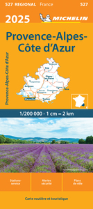 CARTE REGIONALE PROVENCE-ALPES-COTE D'AZUR 2025