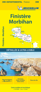 Carte Départementale Finistère, Morbihan