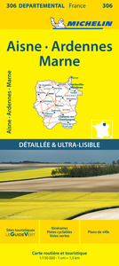 Carte Départementale Aisne, Ardennes, Marne