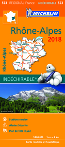 Carte Régionale Rhône-Alpes 2018