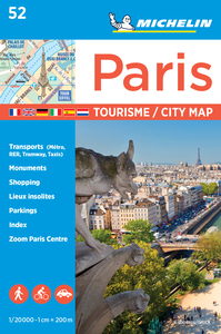 PLANS DE VILLE MICHELIN FRANCE - PLAN PARIS TOURISME - TOURISME / CITY MAP