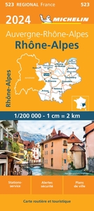 Carte Régionale Rhône-Alpes 2024