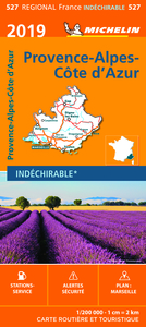 Carte Régionale Provence-Alpes-Côte d'Azur 2019