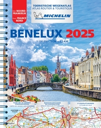 Atlas Benelux 2025 - Atlas Routier et Touristique (A4-Spirale)