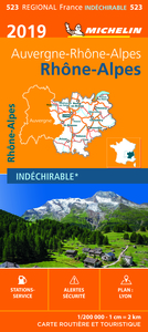 Carte Régionale Rhône-Alpes 2019