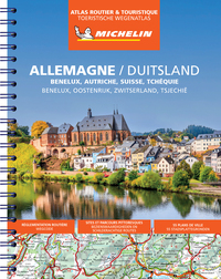 Atlas Allemagne/Duitsland -  Benelux, Autriche, Suisse, Tchequie (A4-Spirale)