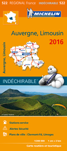 CARTE REGIONALE 522 AUVERGNE LIMOUSIN HR 2016