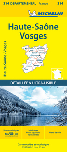 Carte Départementale Haute-Saône, Vosges