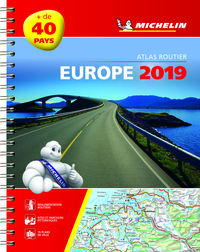 Atlas Europe 2019 - Atlas Routier et Touristique (A4-Spirale)