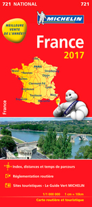 CARTE NATIONALE 721 FRANCE 2017