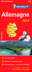 CARTE NATIONALE 718 ALLEMAGNE 2017