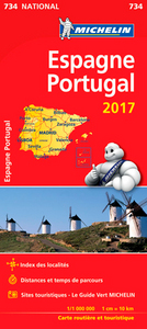 Carte Nationale Espagne, Portugal 2017